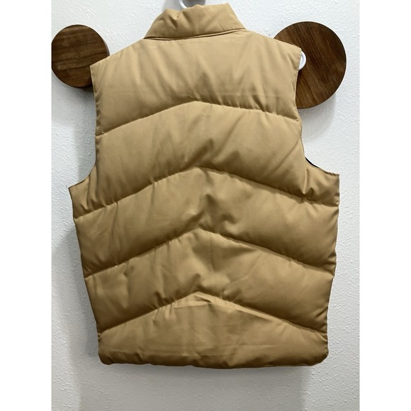 CAMEL Vest Camel/Brown Reversible Northern Goose Down Puffer Size Small - Picture 6 of 11